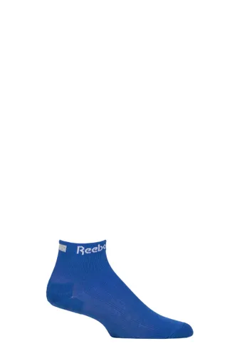 Mens and Ladies 1 Pair Reebok Technical Recycled Ankle Technical Running/Cycling Socks Blue 2.5-3.5 UK