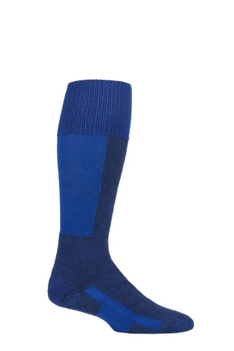 Mens and Ladies 1 Pair Thorlos Ski Thick Cushion Maximum Protection Socks With Wool Laser Blue 11