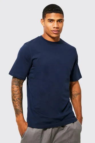 Men's Basic Crew Neck T-Shirt - Navy - S, Navy