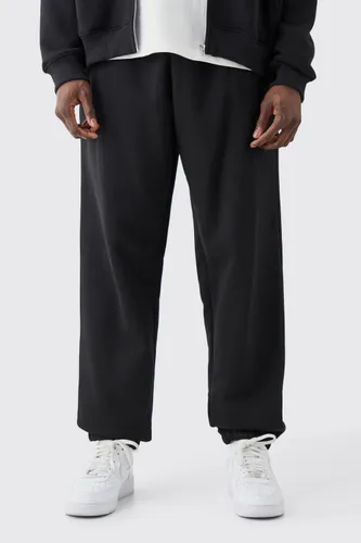 Men's Basic Oversized Fit Jogger - Black - L, Black