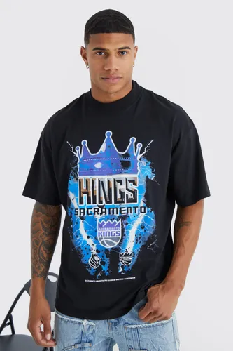 Mens Black Sacramento Kings NBA License T Shirt, Black