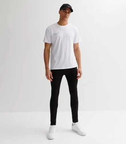 Men's Black Spray On Skinny Jeans New Look