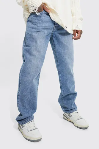 Mens Blue Relaxed Fit Jeans, Blue