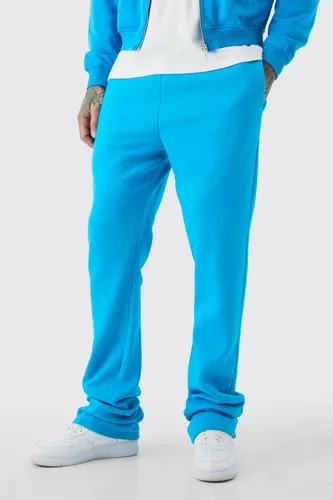 Mens Blue Tall Slim Fit Stacked Jogger, Blue