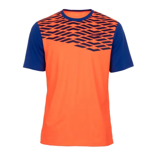 Men's Breathable Short-sleeved Padel T-shirt 500 - Orange