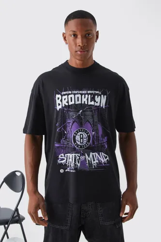 Men's Brooklyn Nets Nba License T Shirt - Black - Xs, Black