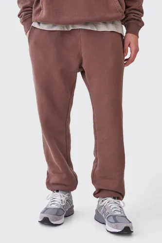 Mens Brown Core Fit Washed Jogger, Brown