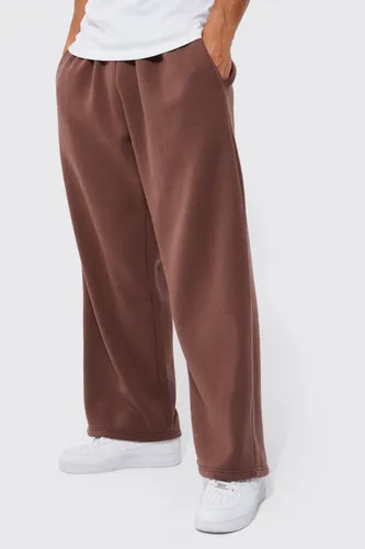 Mens Brown Extreme Wide Leg Jogger, Brown