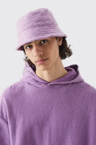 Men's Brushed Heavyweight Bucket Hat - Purple - S/M, Purple