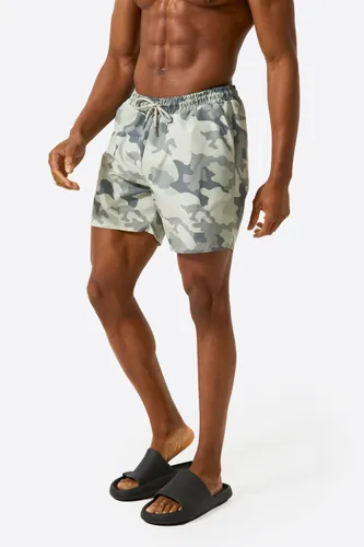 Men's Camo Mid Length Swim Shorts - Multi - S, Multi