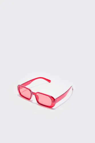 Men's Chunky Plastic Sunglasses - Red - One Size, Red