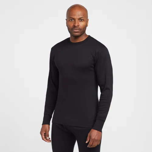 Men's Essential Long Sleeve Baselayer Top - Black, Black