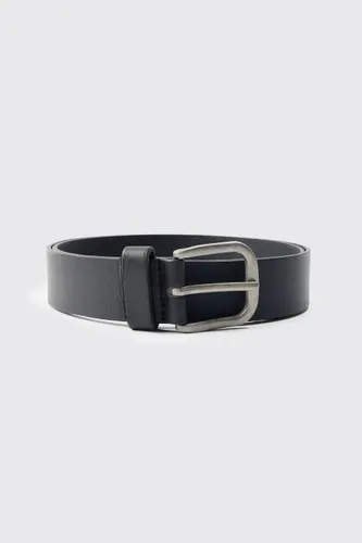 Men's Faux Leather Belt - Black - Xl, Black
