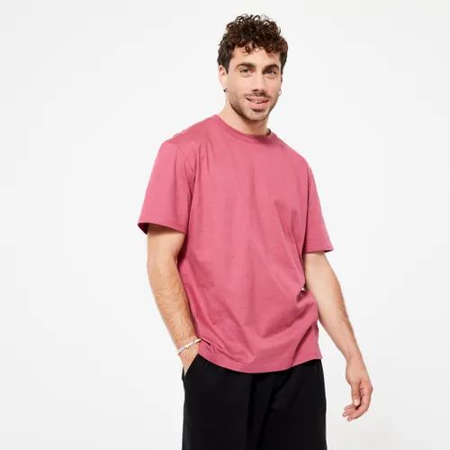 Men's Fitness T-shirt 500 Essentials - Pink
