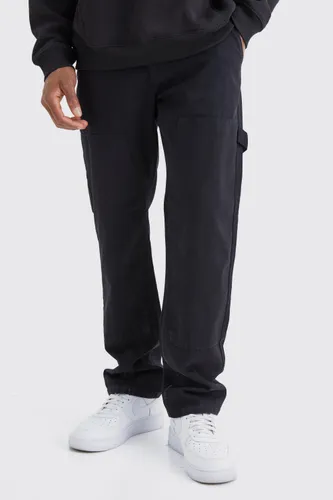 Men's Fixed Waist Carpenter Trousers - Black - 28, Black