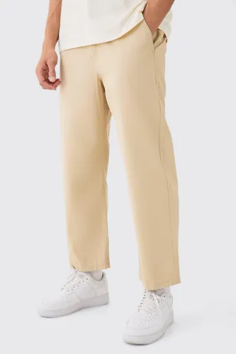 Men's Fixed Waist Skate Cropped Chino Trouser - Brown - 28, Brown