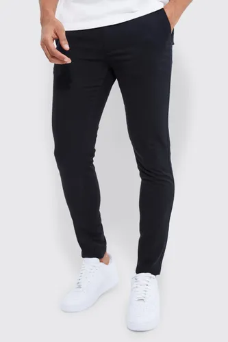Men's Fixed Waist Skinny Chino Trouser - Black - 28R, Black