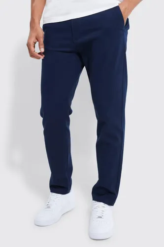 Men's Fixed Waist Slim Chino Trouser - Navy - 28, Navy