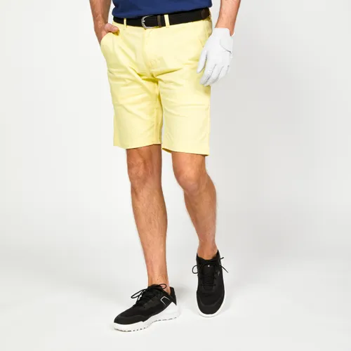 Men's Golf Chino Shorts - Mw500 Pastel Yellow
