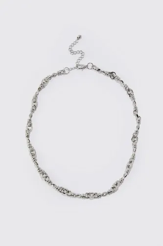 Mens Grey Knot Chain Necklace, Grey