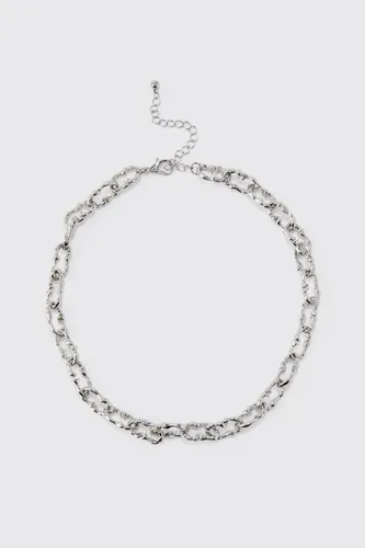 Mens Grey Link Chain Necklace, Grey