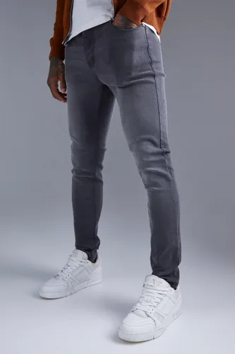 Mens Grey Skinny Stretch Jeans, Grey