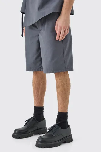 Mens Grey Tailored Shorts, Grey