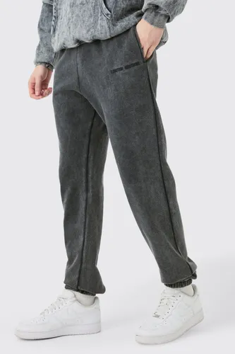 Mens Grey Tall Core Fit Limited Laundered Jogger, Grey