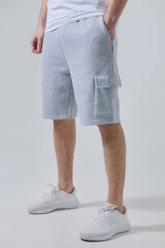 Mens Grey Tall Man Active Cargo Shorts, Grey