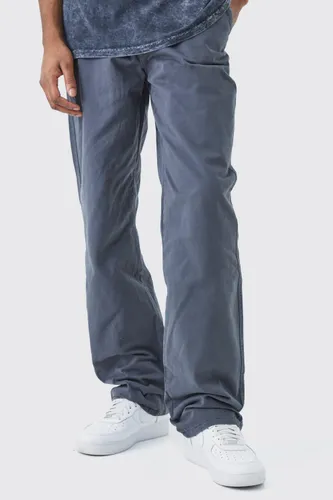 Mens Grey Tall Relaxed Chino Trouser, Grey