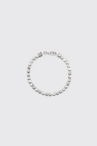 Men's Iced Bracelet - Grey - One Size, Grey
