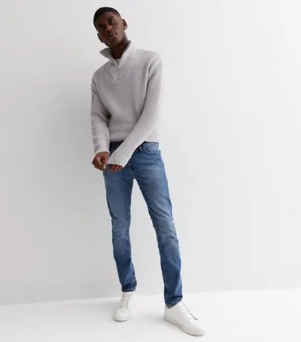Men's Jack & Jones Blue Skinny Fit Jeans New Look