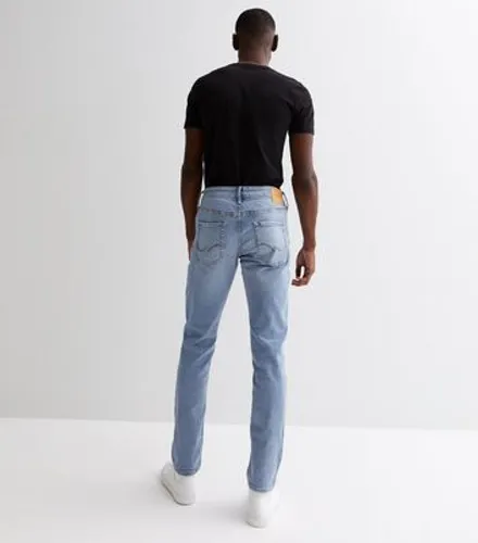 Men's Jack & Jones Pale Blue Skinny Fit Jeans New Look
