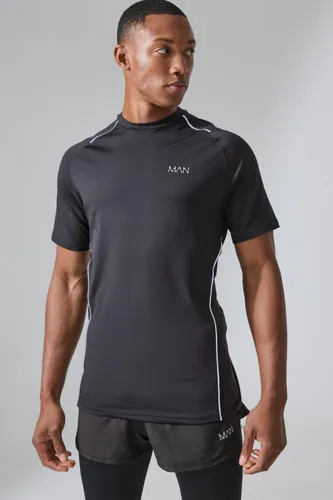 Men's Man Active Muscle Fit Running T-Shirt - Black - Xs, Black