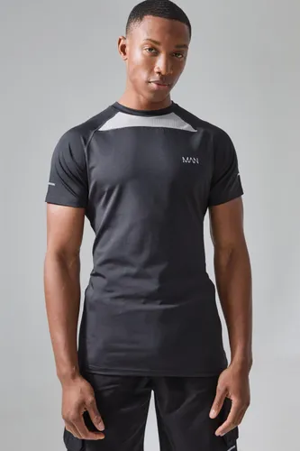 Men's Man Active Muscle Fit T-Shirt - Black - S, Black