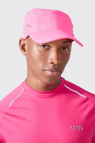 Men's Man Active Perforated Reflective Cap - Pink - One Size, Pink