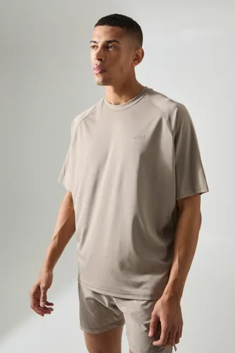 Men's Man Active Raglan Oversized T-Shirt - Beige - S, Beige