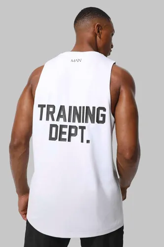 Men's Man Active Training Dept Performance Vest - White - S, White
