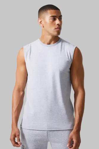 Men's Man Active Vest Top - Grey - S, Grey