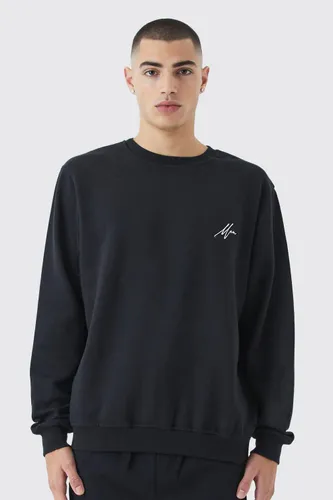 Men's Man Basic Sweatshirt - Black - Xs, Black