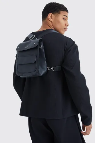 Men's Man Cross Body Multi Way Smart Bag - Black - One Size, Black