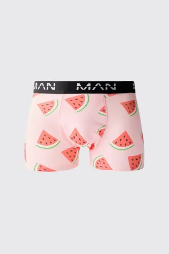 Men's Man Watermelon Slice Printed Boxers - Multi - S, Multi