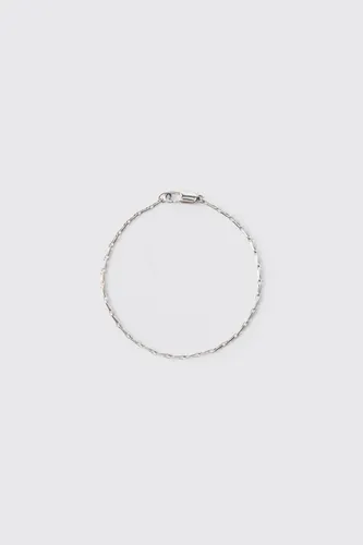 Men's Metal Chain Bracelet In Silver - Grey - One Size, Grey