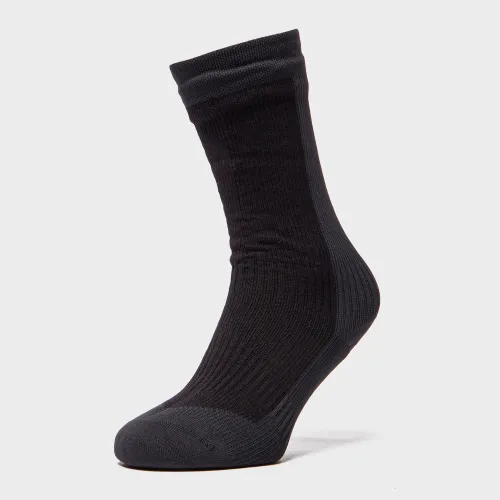 Men's Mid Length Hiking Socks - Black, Black