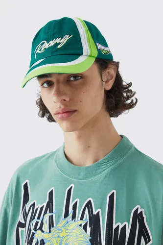 Men's Moto Badge Washed Cap - Green - One Size, Green