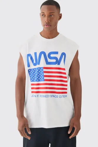 Men's Nasa License Vest - White - M, White