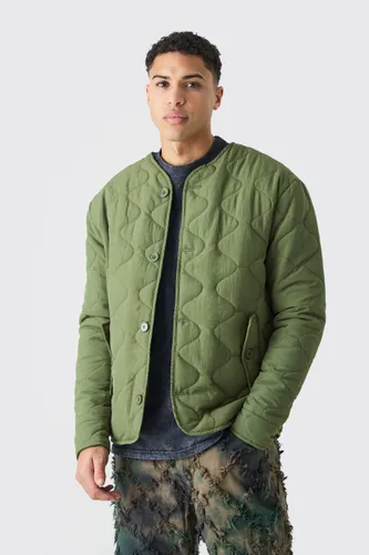 Men's Onion Quilted Liner Jacket - Green - S, Green