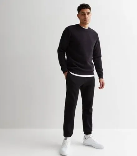 Men's Only & Sons Black Jersey Crew Neck Sweatshirt New Look