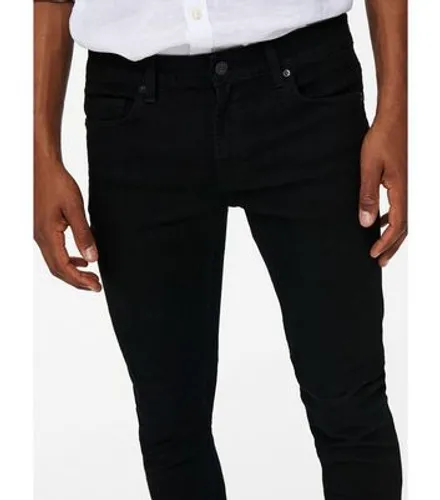 Men's Only & Sons Black Skinny Jeans New Look