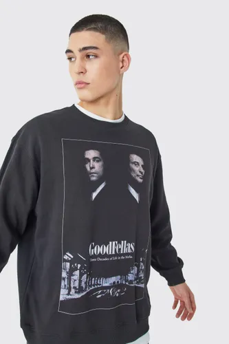 Men's Oversized Goodfellas License Sweatshirt - Black - Xs, Black